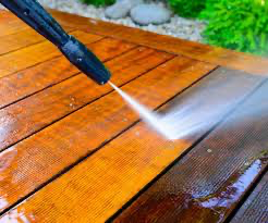 Wooden deck wash
